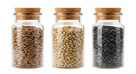 Isolated Seeds in Glass Jars