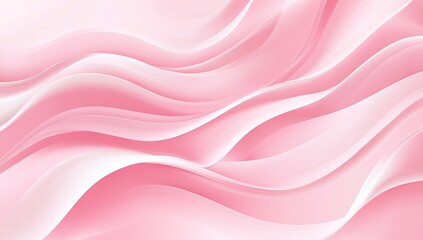 Delicate pink and white flowing abstract waves