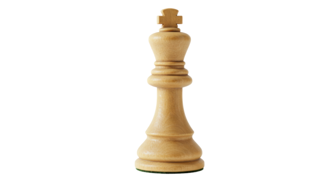 Isolated Chess King Piece