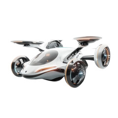 Ai generated flying car concept isolated on transparent background 