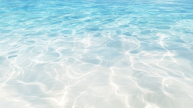 the clear water surface with waves.