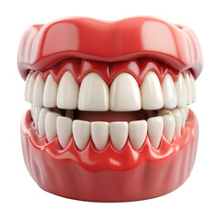 Obraz premium Teeth isolated on transparent background. Png