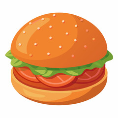 honey sriracha glazed salmon burger on a soft bun
