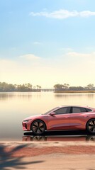 Beach car outdoors vehicle.