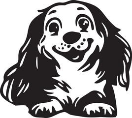 vector illustration of a puppy