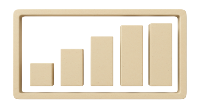 Isolated Signal Bars Icon