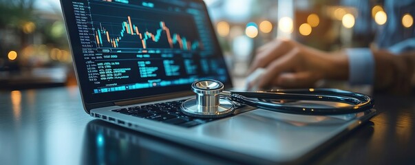 Financial Analysis With Medical Focus In Business Meeting