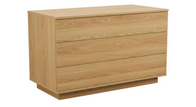 Isolated Modern Wooden Dresser