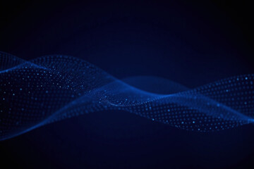 abstract blue particles background