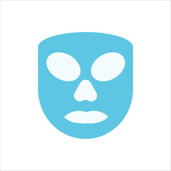 An illustration of a face mask, perfect for skincare and relaxation routines.