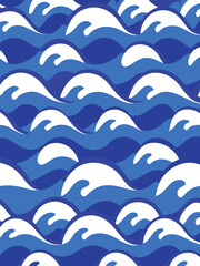 Obraz premium Pattern of Wave, banner and flyer vector