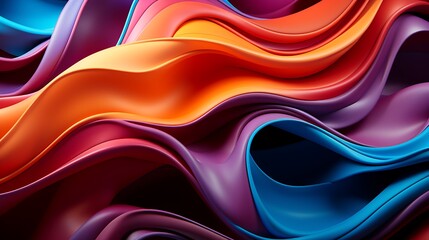 Abstract Colorful Waves: A Symphony of Vibrant Hues