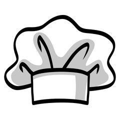 Chef Hat Cartoon Vector Illustration Drawing Art