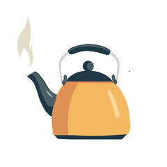  colorful teapot vector Tea kettle illustration on a white background