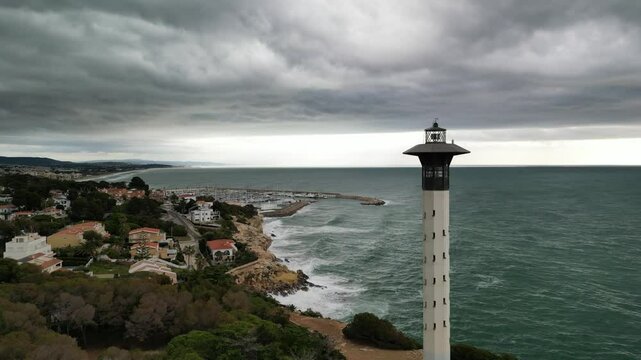 Torredembarra Lighthouse Costa Dorada Tarragona Spain
