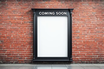 Blank poster mockup with 