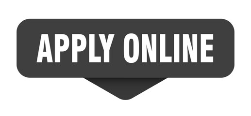 Fototapeta premium apply online sticker. apply online sign on transparent background