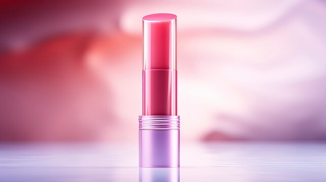 A photo of a tube of tinted lip balm.