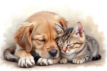 AI cani e gatti che si amano 02