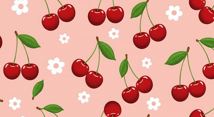Cherry Blossom Sweetness AI Generated