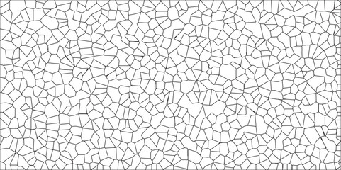 A metal grid stands isolated against a white background with White color Broken Stained-Glass Background. Diamond shape polygonal texture. Crystal Voronoi diagram background for Website.