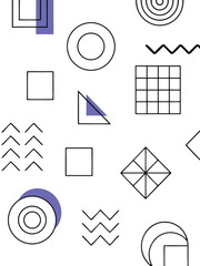 abstract grunge banner symbol shapes