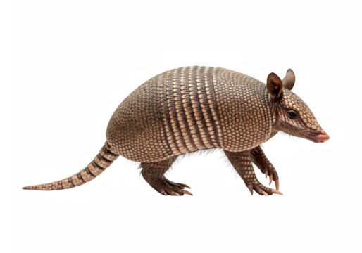 Armadillo on a white background