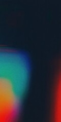 Vivid Abstract Light Gradient with Blurred Colors on Dark Background