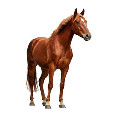 Obraz premium Horse on a white background