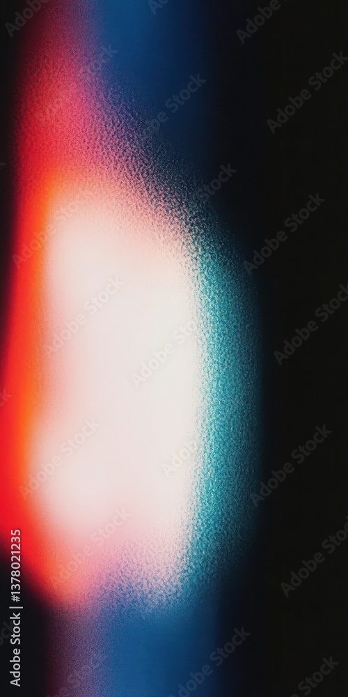 Poster abstract blurred light sparkles with gradient colors on dark background