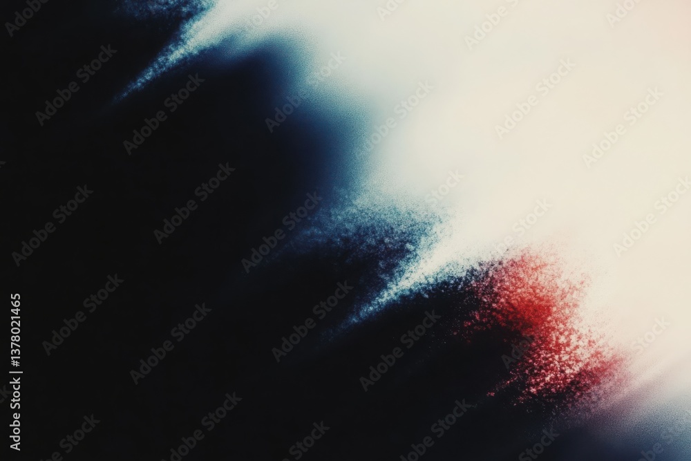 Poster abstract smoky texture with red and black hues creating dynamic visual contrast