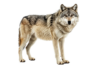 Obraz premium Wolf on a white background