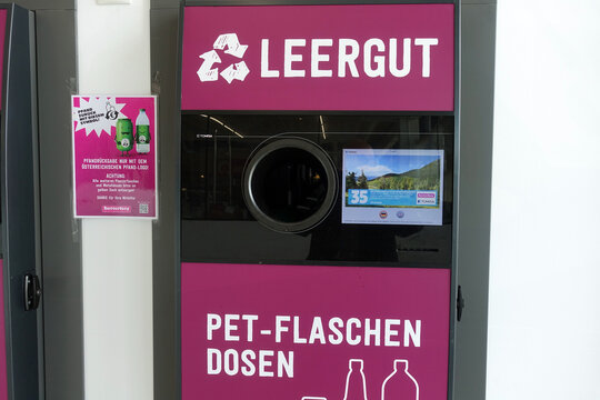 Leergut Automat, f&uuml;r Flaschen und Getr&auml;nkedosen