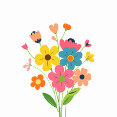 flowers and butterflies