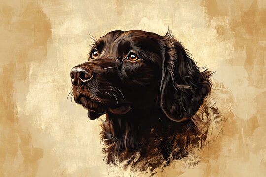Boykin Spaniel Headshot Portrait. A versatile retriever dog for hunting ducks in Louisiana, Arkansas, Oklahoma