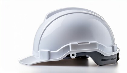 white safety helmet isolated on white background