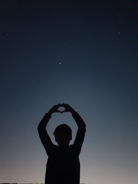 silhouette of a man in the night hashim