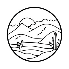 Cartoon fish and eagle vector art icons, a circle design with sea fish symbol