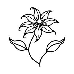 Lily of the valley flower illustration with floral design on a white background