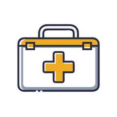 Obraz premium First Aid Kit Icon on Transparent Background 