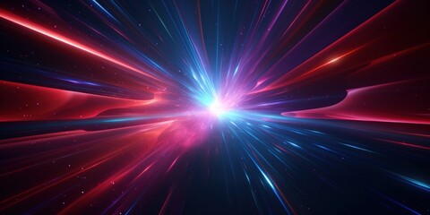 Naklejka premium futuristic abstract colorful neon light motion technology digital concept, Digital Wave Abstract Technology Concept with Data Flow and Coding, Information Technology Connection, Cyberspace, motion 