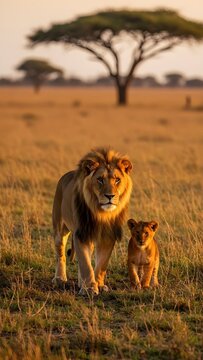 Fototapeta Lion Portrait 