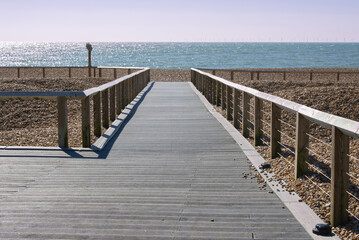 Obraz premium Brighton beach boardwalk, England.