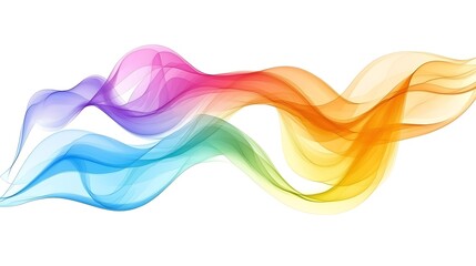 Fototapeta premium Colorful Abstract Wave Flow. (23)