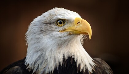 Fototapeta premium close up portrait of bald eagle bird
