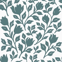 Delicate floral watercolor pattern for elegant textile design and decor