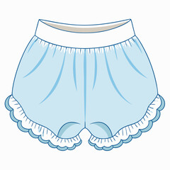 lace trimmed cotton bloomers for infants