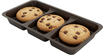Isolated Cookies in Tray