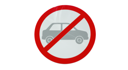 Isolated No Parking Sign