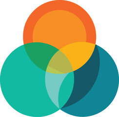 Obraz premium A vector illustration of colorful circles forms an abstract round pattern